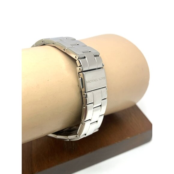 Michael Kors Women's Watch MK7347 Corey Quartz Gemmed Silver Stainless Steel - Picture 10 of 14